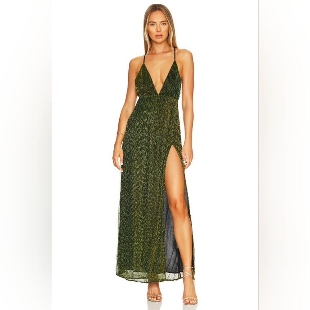 superdown Green Maxi Dress